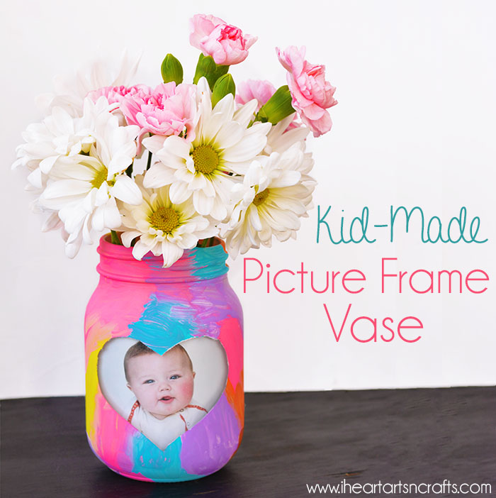 glass jar picture frame