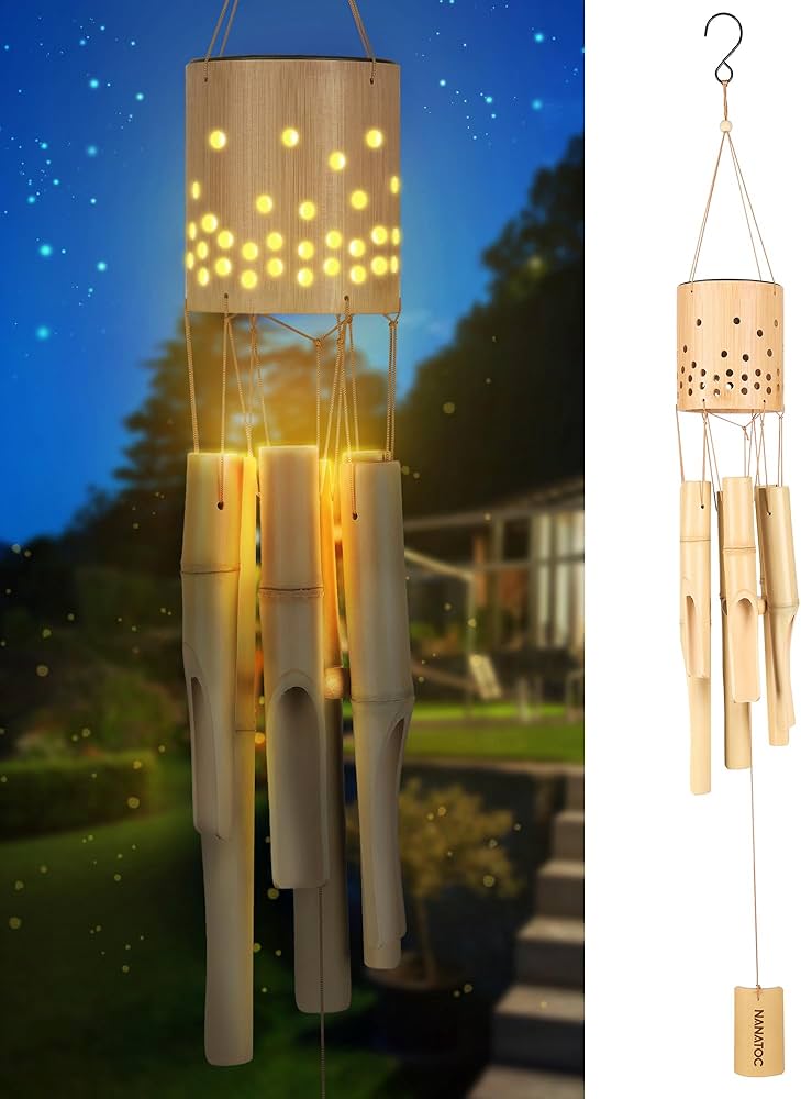 bamboo wind chimes garden porch