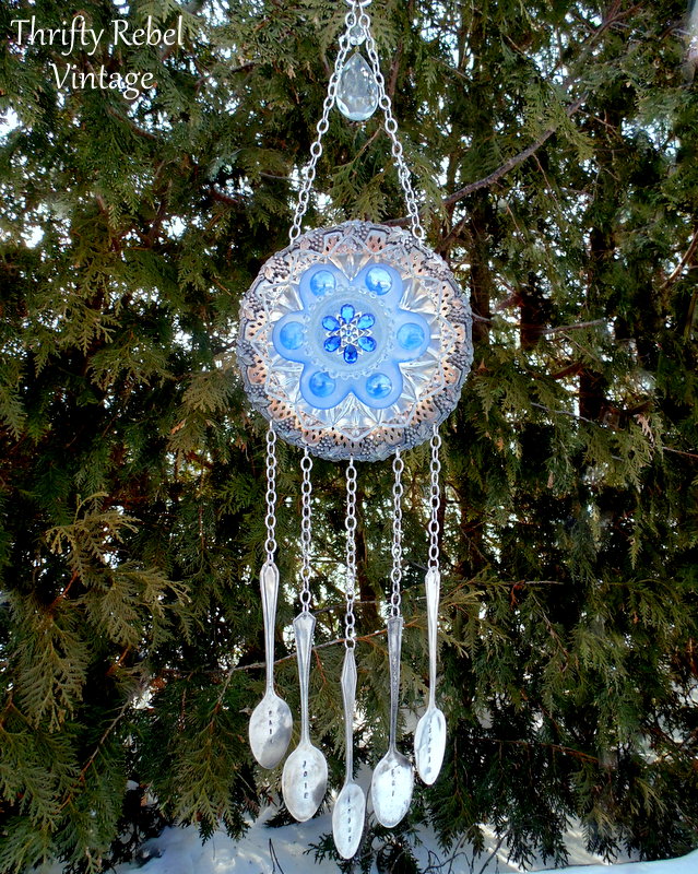 metal spoon wind chimes garden