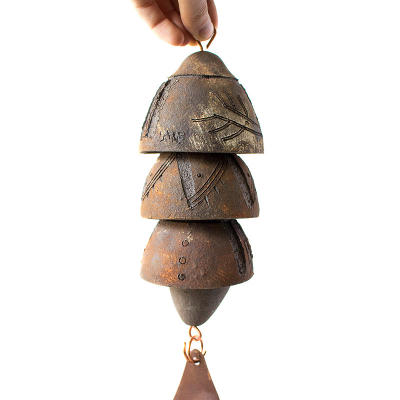 ceramic tile wind chimes porch