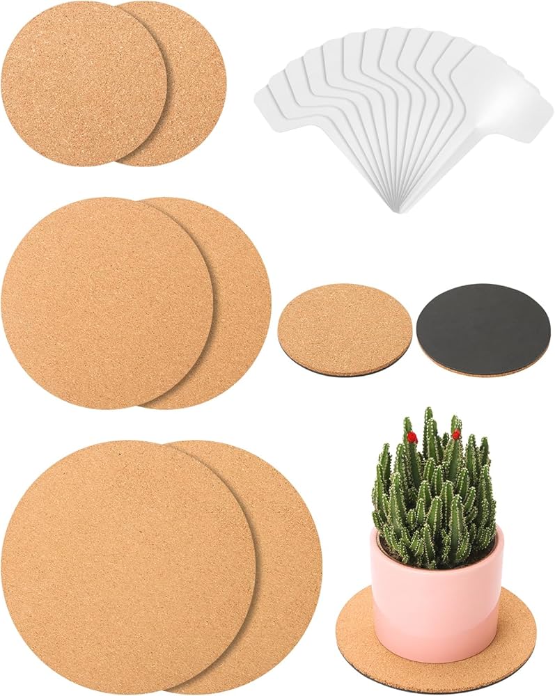 cork plant markers in pots