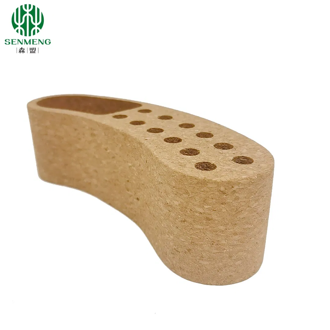 cork pen holder on desk