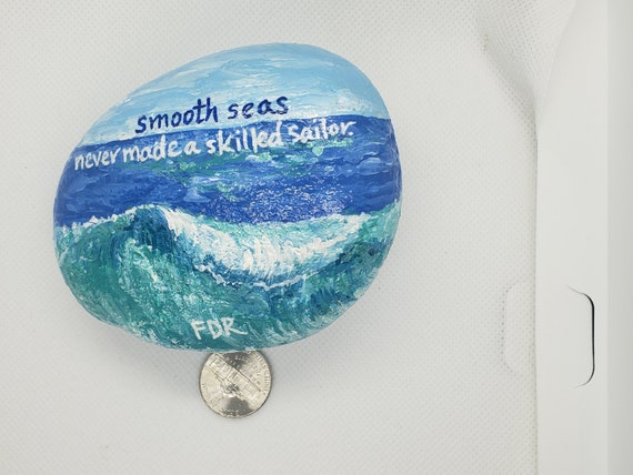 quote painted rocks garden