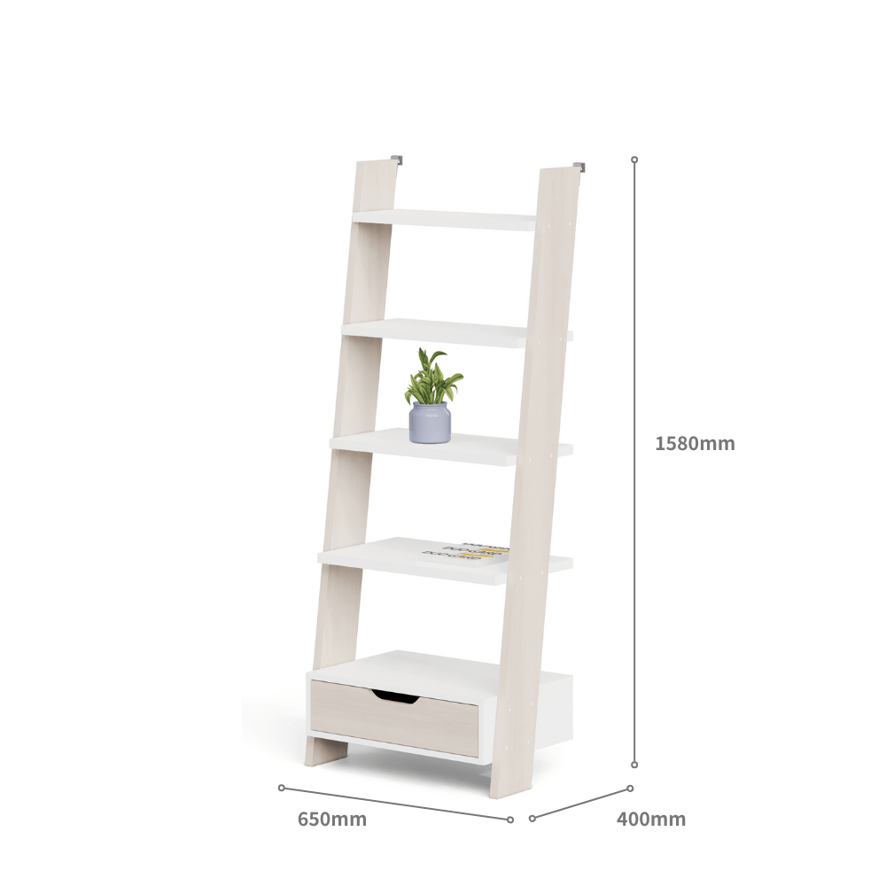 wooden ladder magazine rack