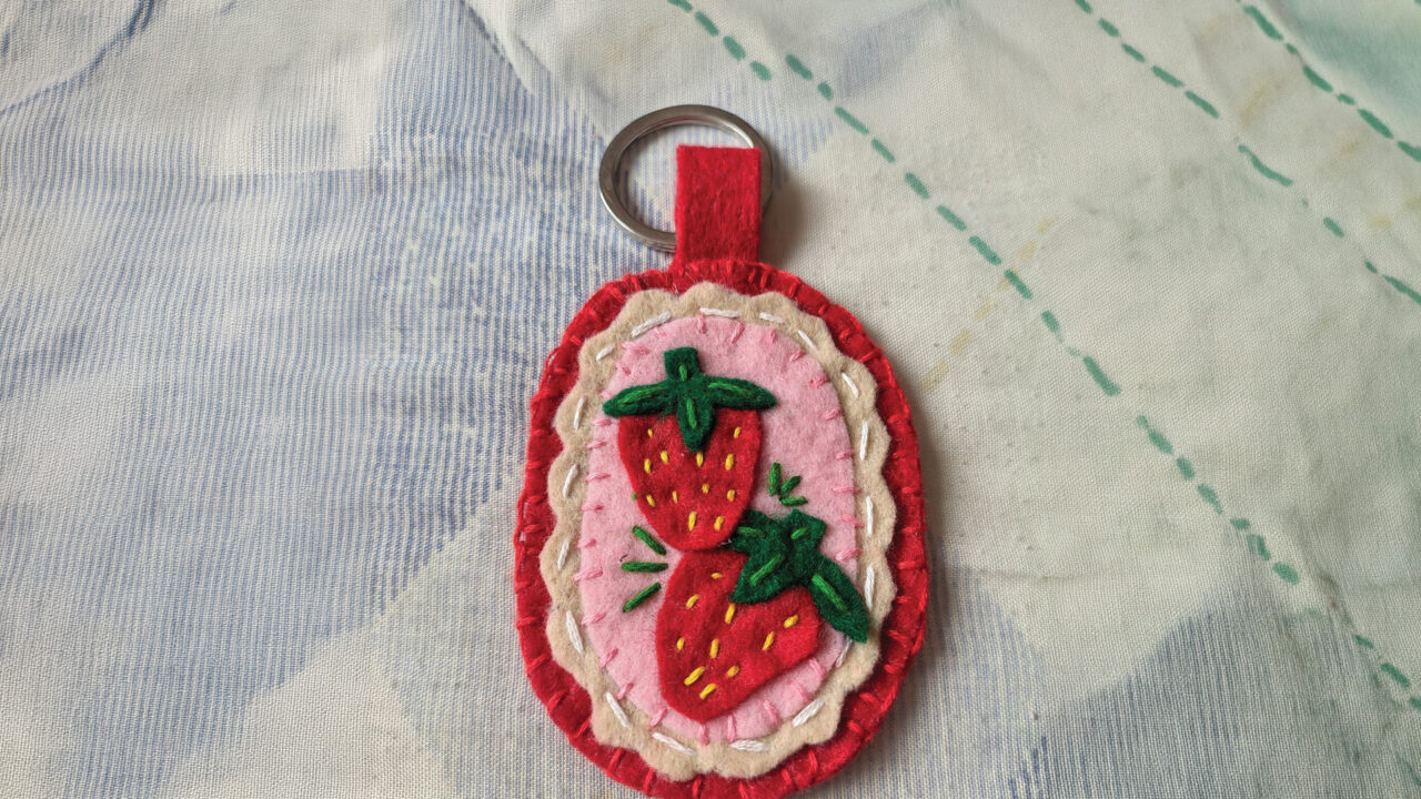 felt keychain charms
