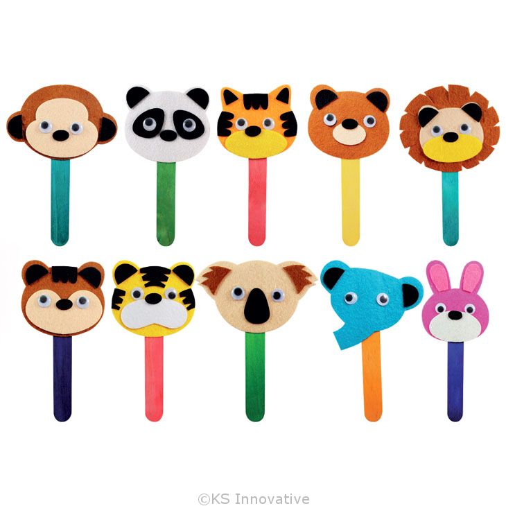 felt animal bookmarks