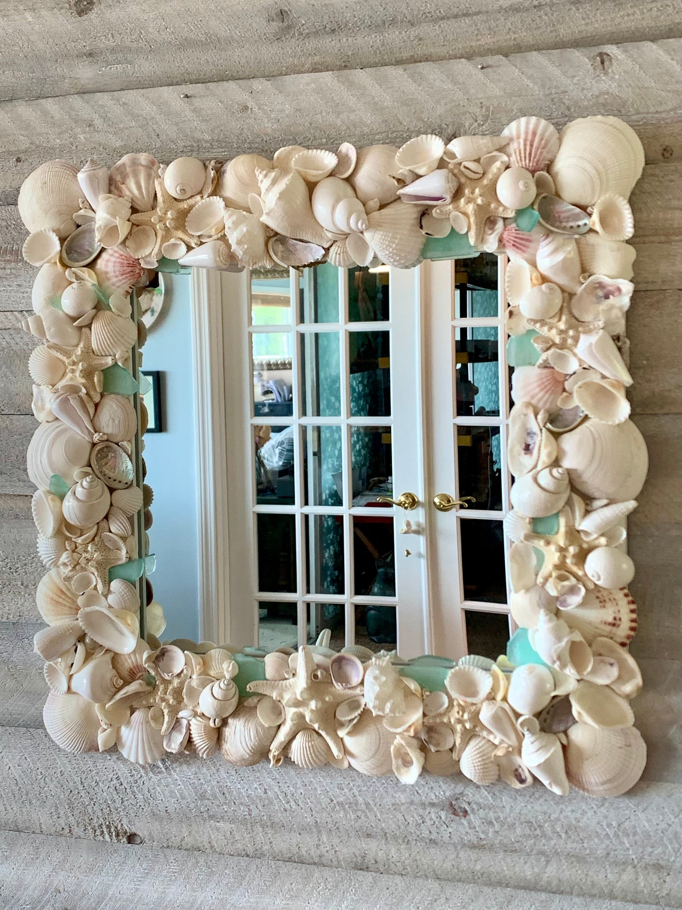 seashell mirror frame