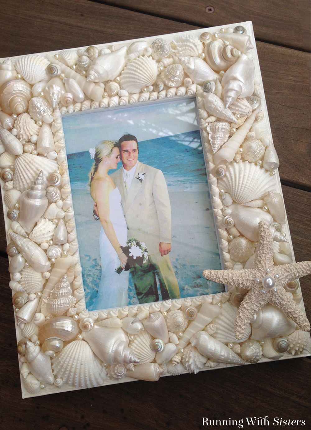 seashell picture frame