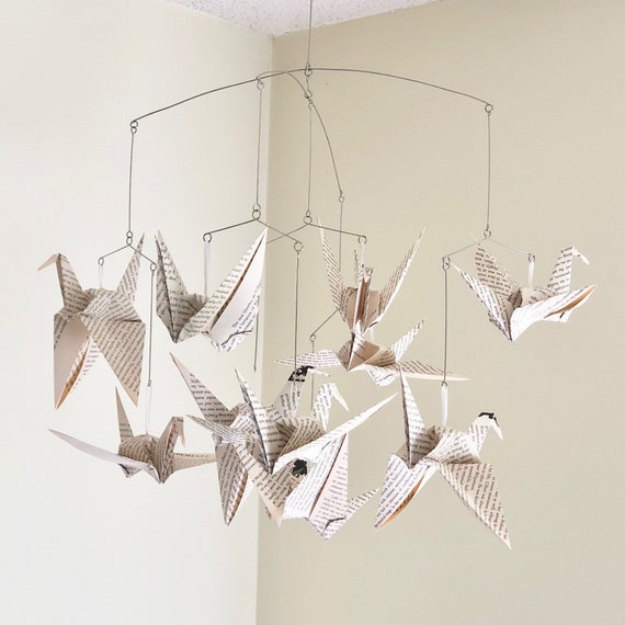 book page mobile hanging