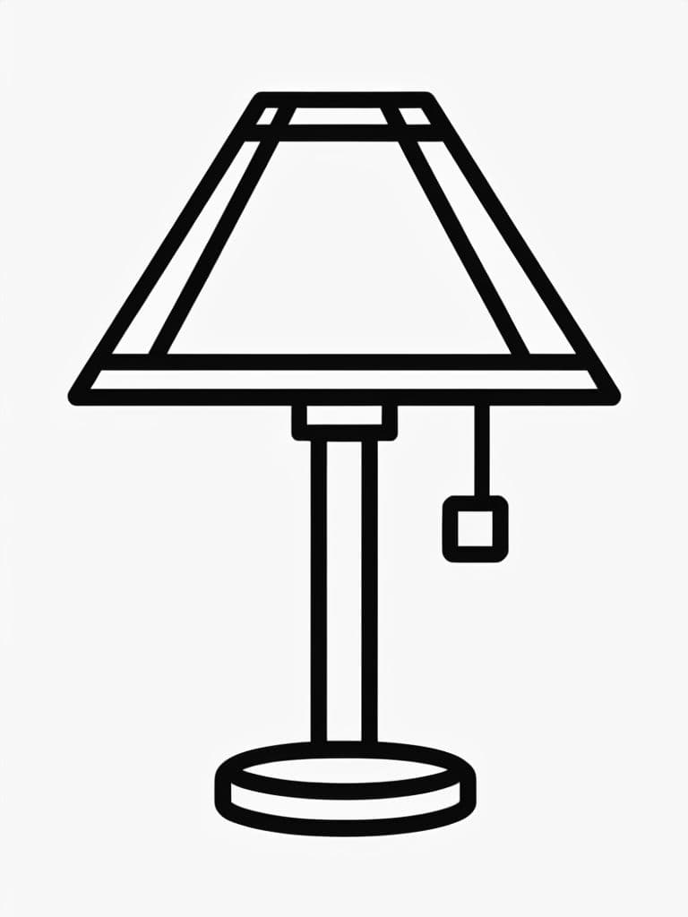 book page lampshade on table lamp