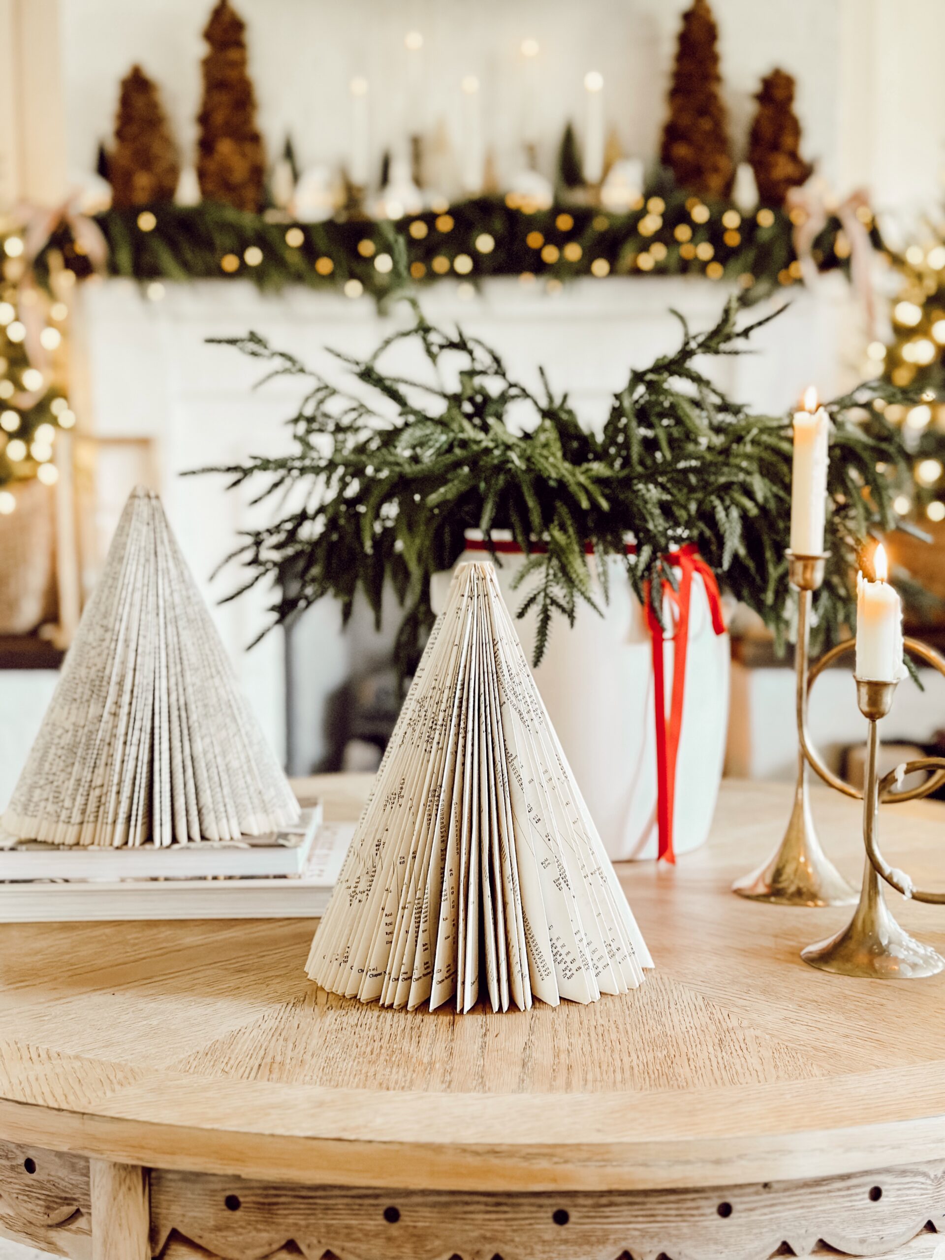book page topiary tree decor