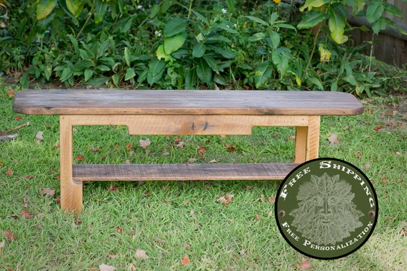 pallet storage bench garden