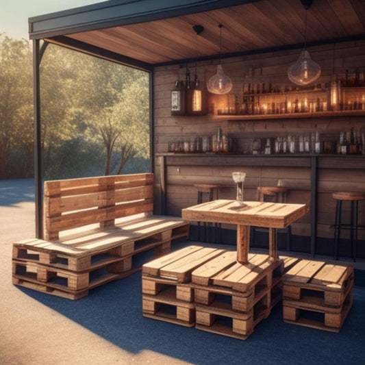pallet bar counter outdoor
