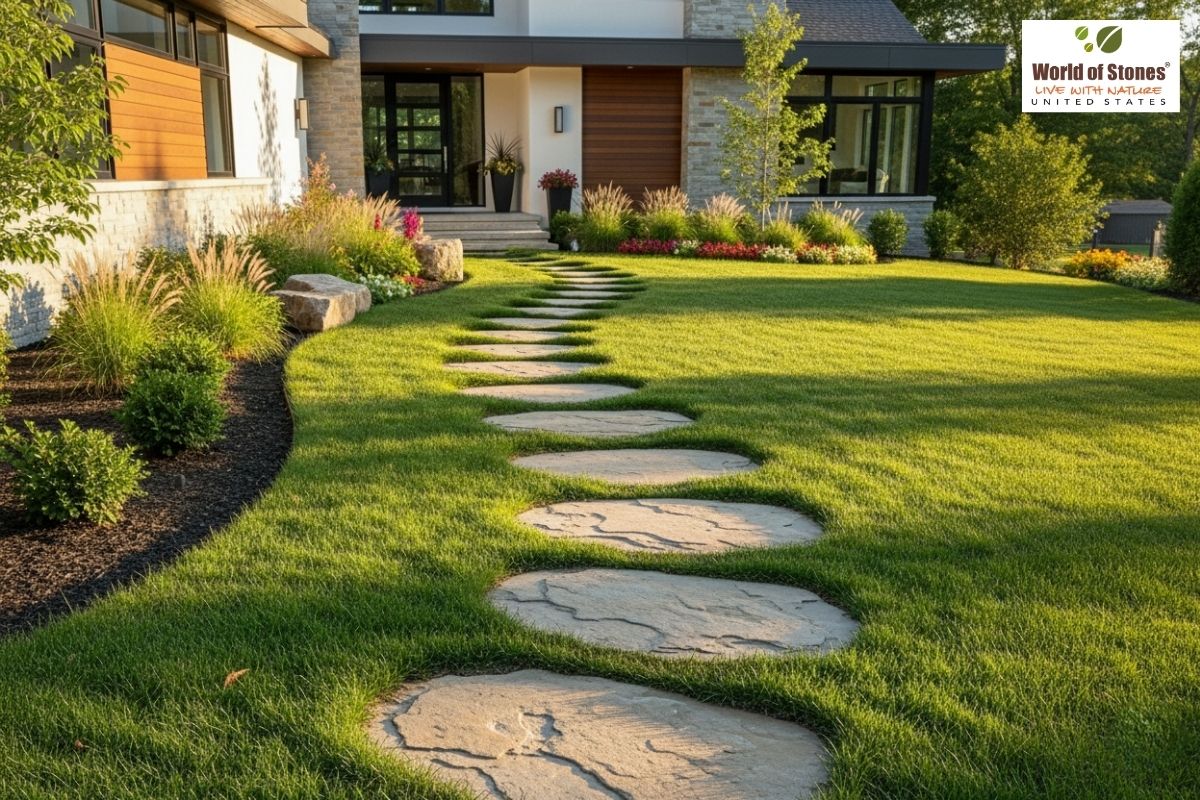 rustic timber and gravel walkway garden path materials