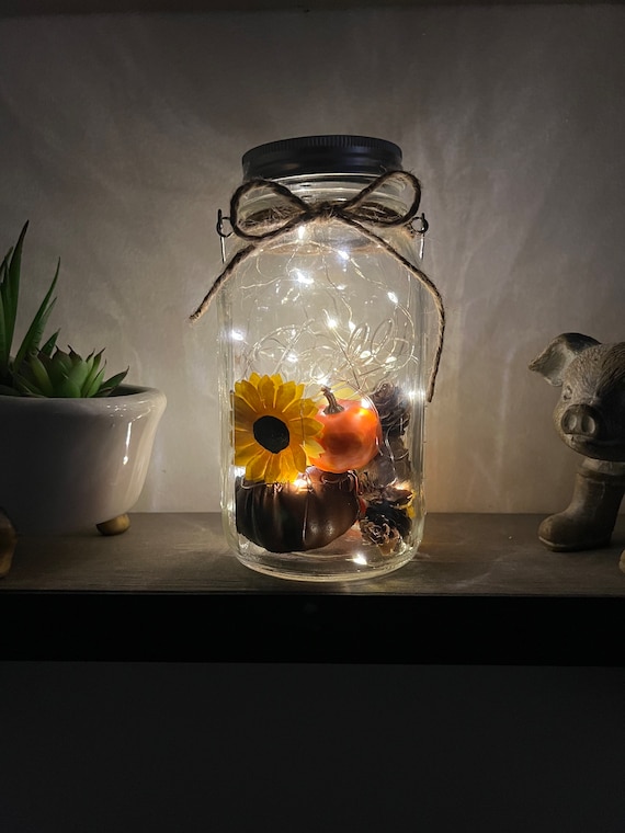 hanging mason jar fairy lights outdoor backyard lighting