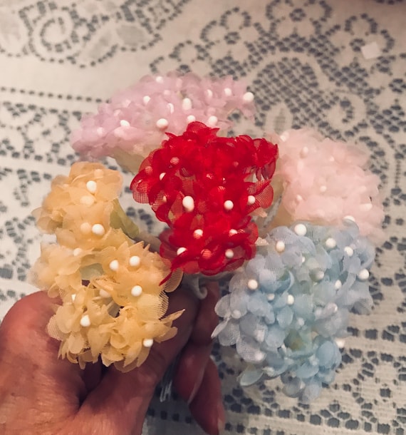 sheer organza fabric hydrangea