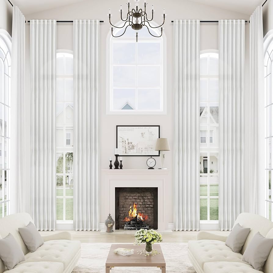 sheer linen curtains bedroom window