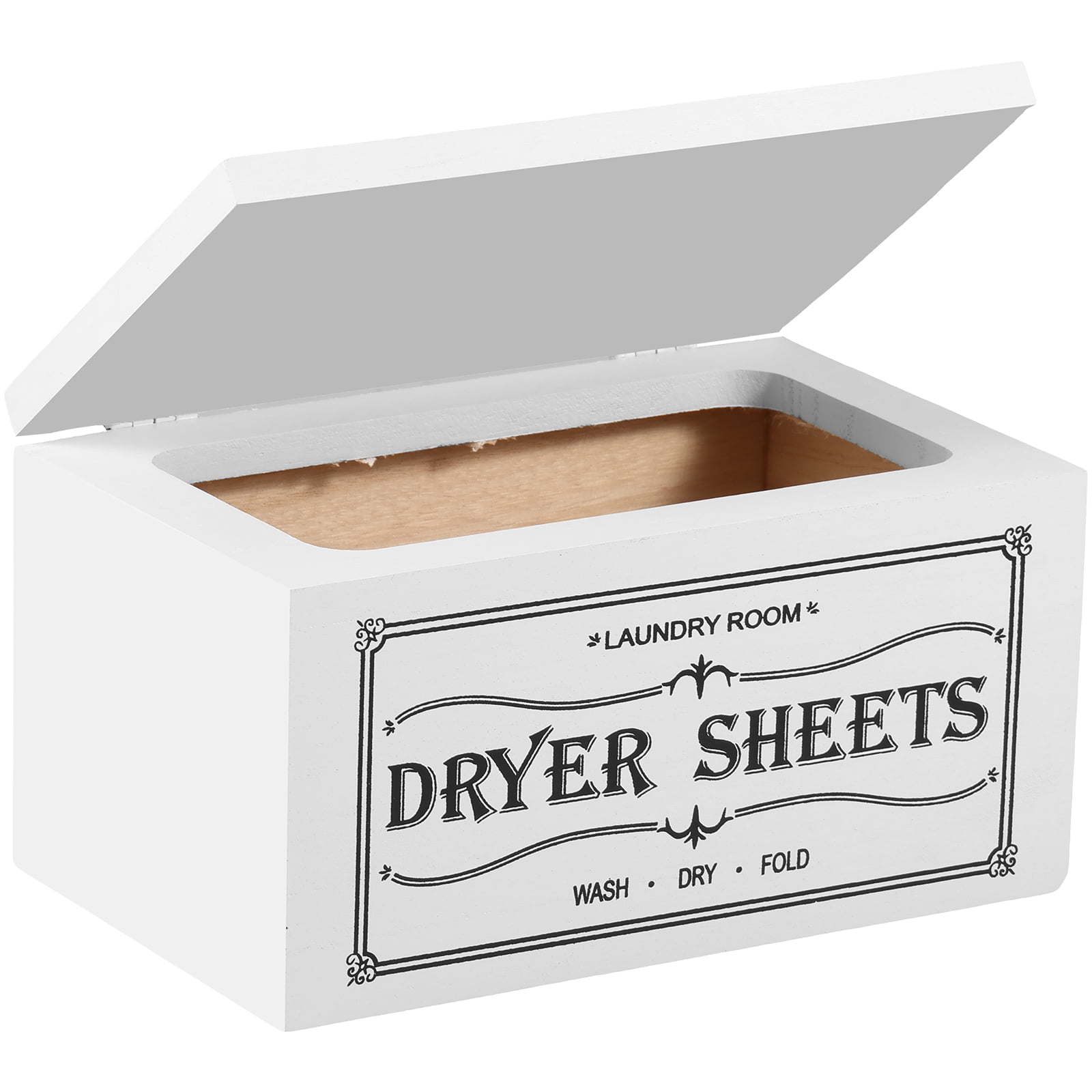 laundry room wood crate organizer