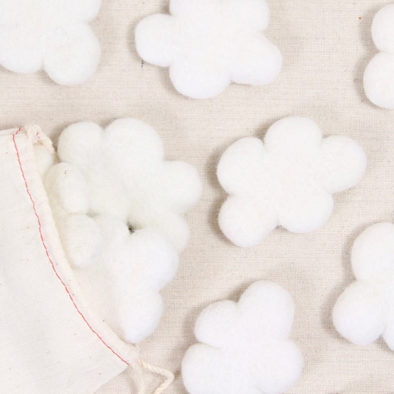 baby mobile with felt pom poms