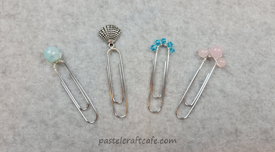 beaded wire paperclip bookmark