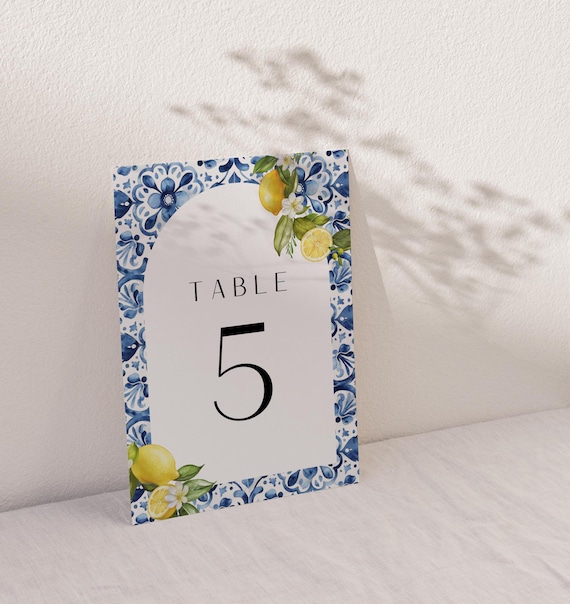 mediterranean blue tile table setting
