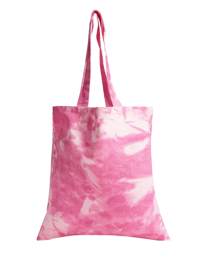 tie dye canvas tote bag