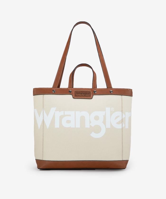 leather trim canvas tote bag