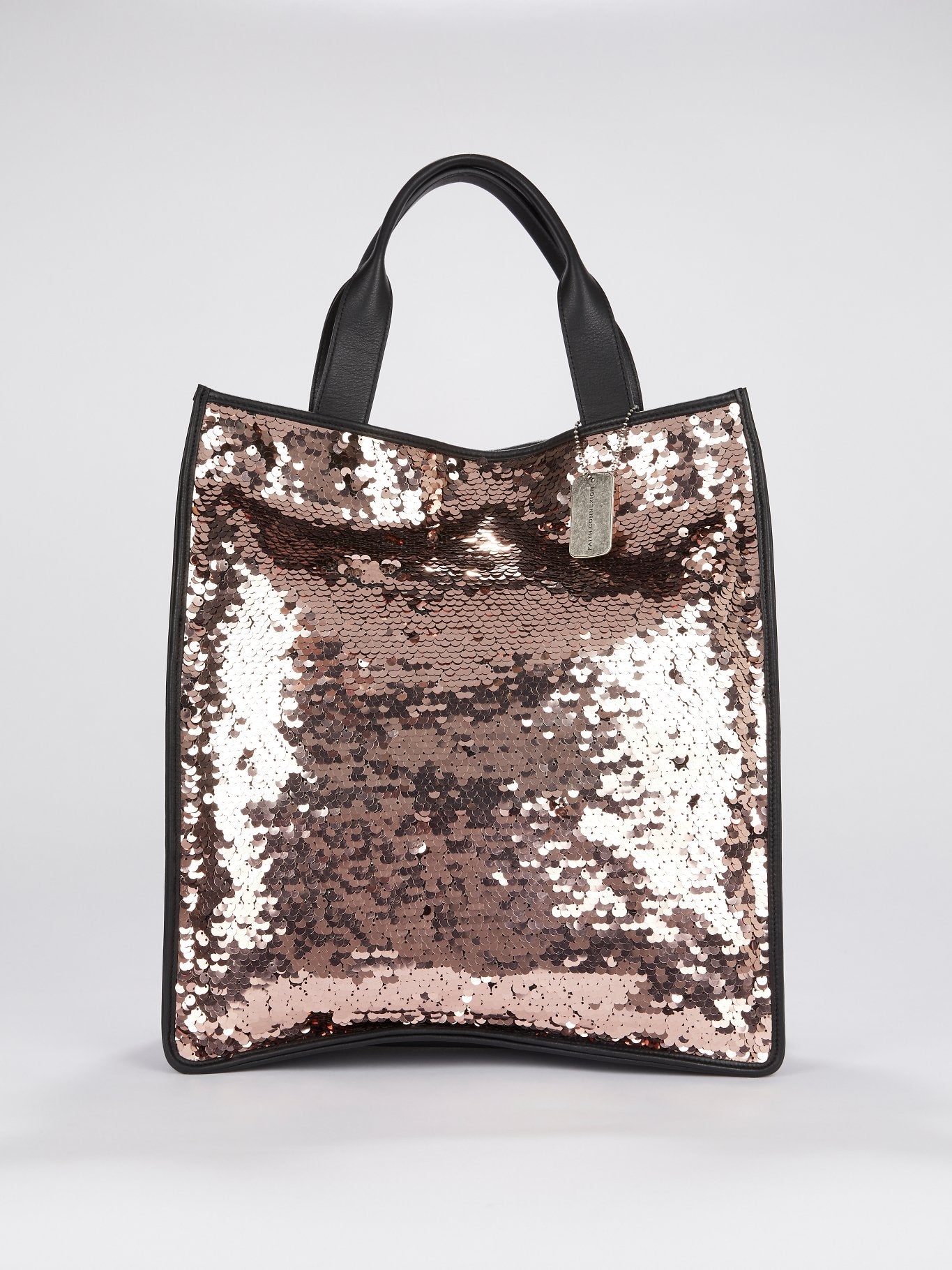 sequin embellished tote bag