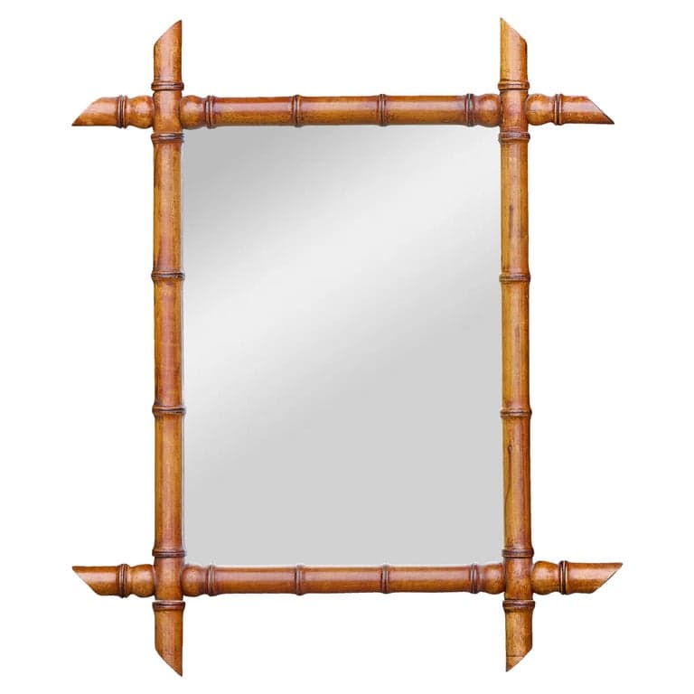 wood picture frame turned mirror