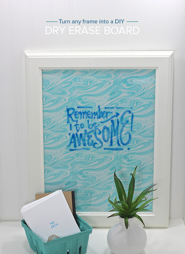 picture frame dry erase board