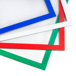 picture frame with magnetic sheet insert