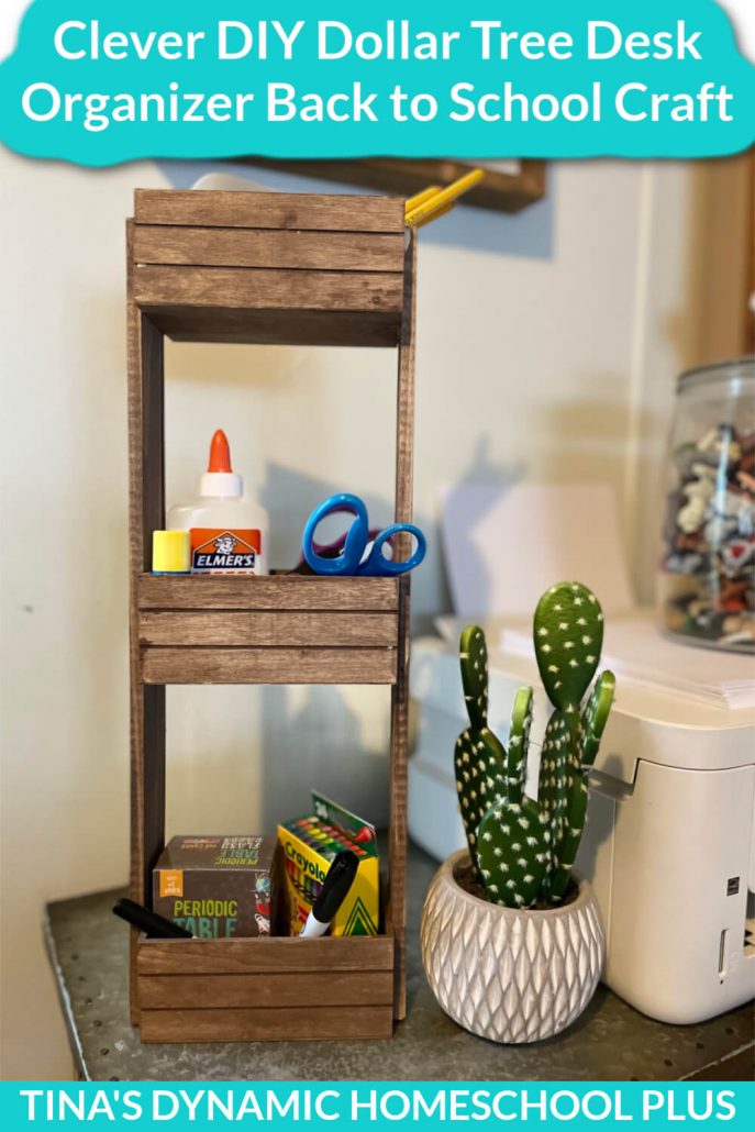 desk organizer back to school craft