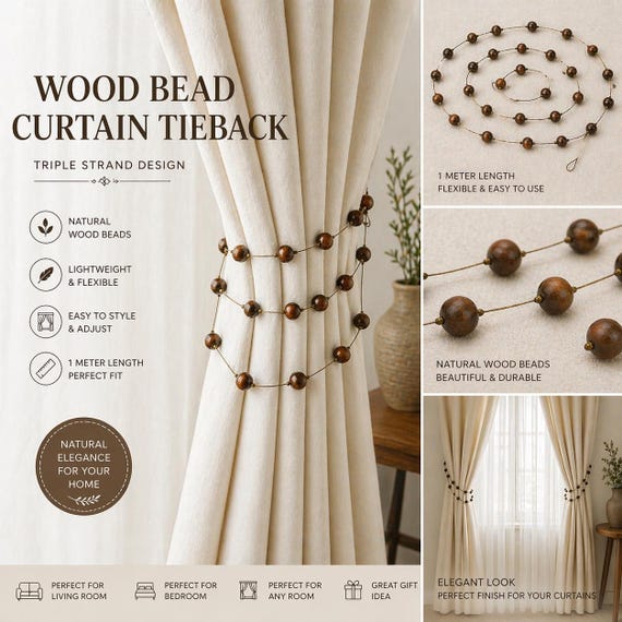 fall curtain tie back fall decor