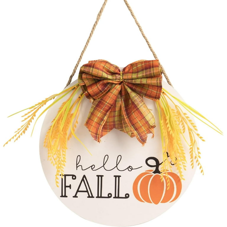 wooden fall sign decor