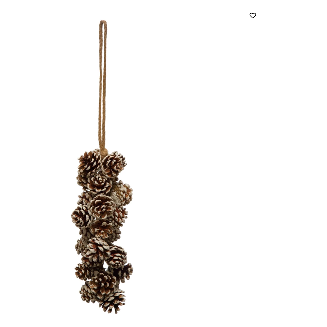 pinecone door swag