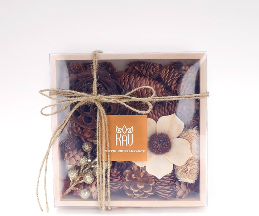 pinecone potpourri in bowl