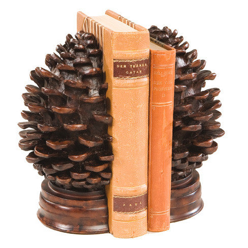 pinecone bookends