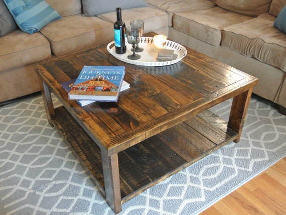 rustic pallet wood coffee table
