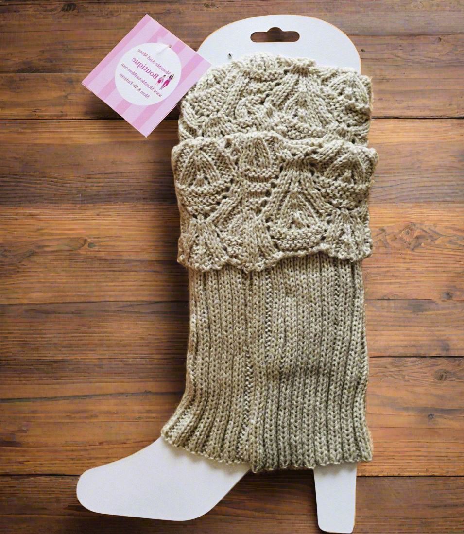 sweater leg warmers over boots