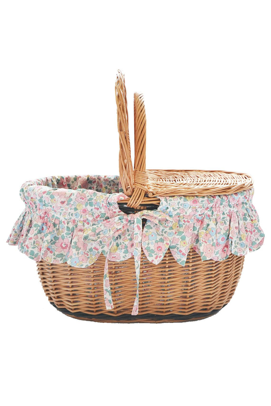 sweater fabric lining wicker basket
