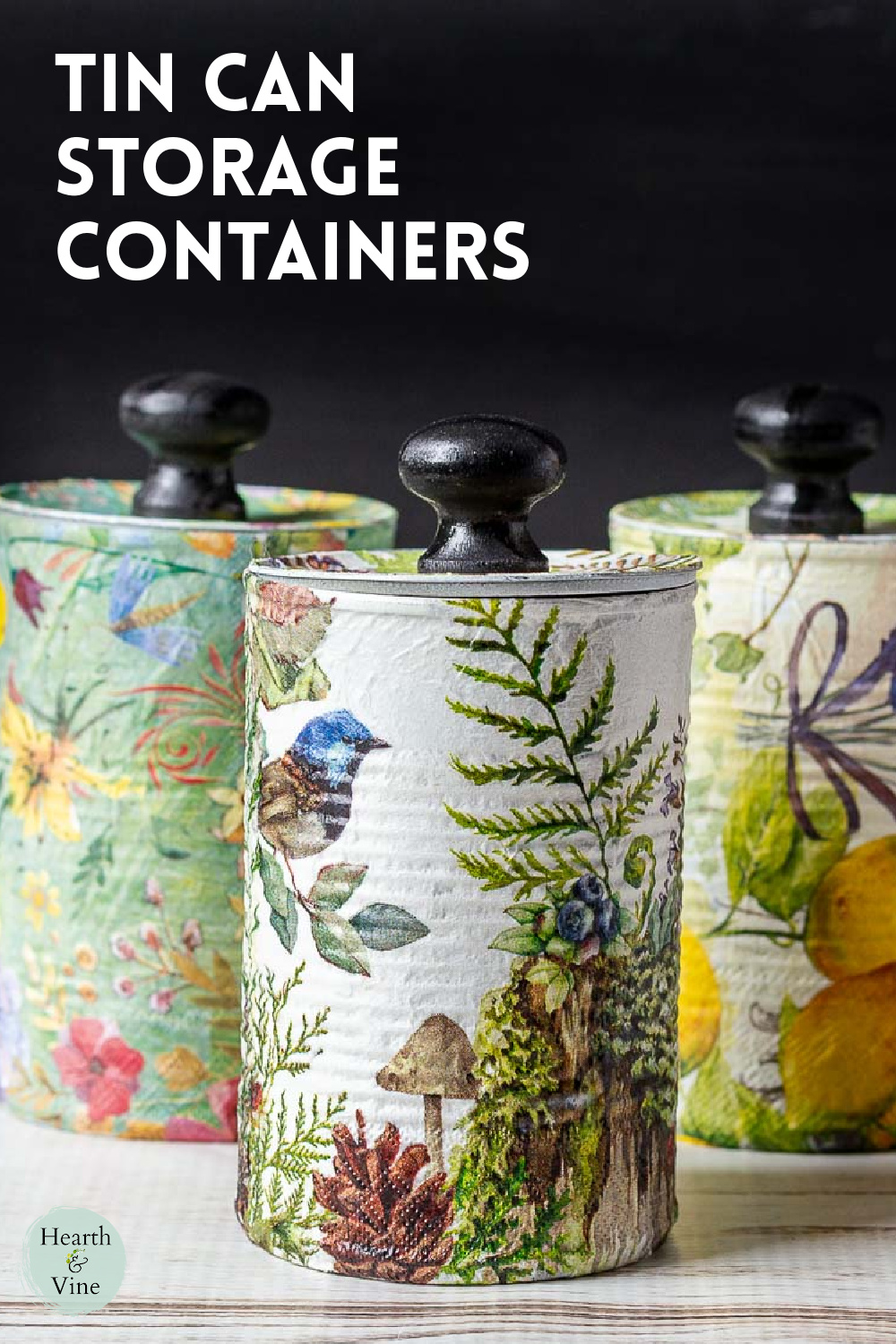 tin can storage container