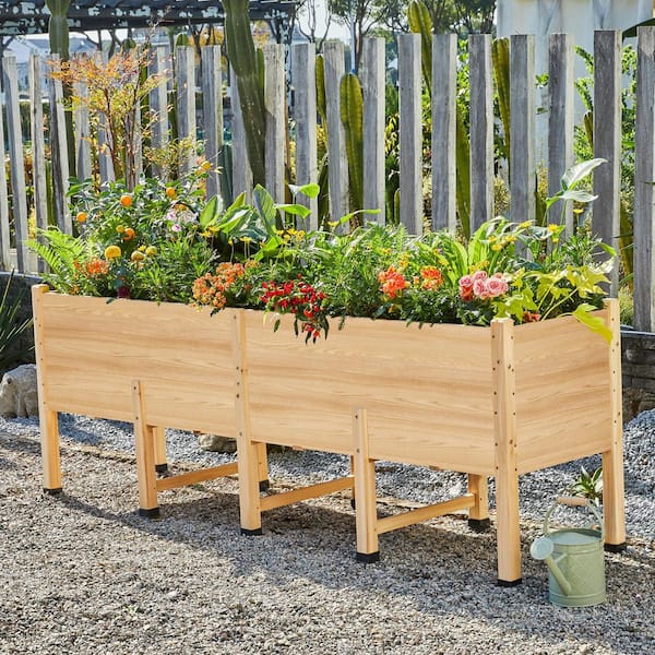 comparison of metal wood and ceramic containers fall garden