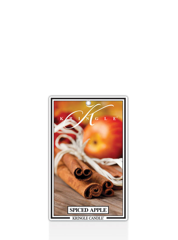 spiced apple candle with cinnamon sticks