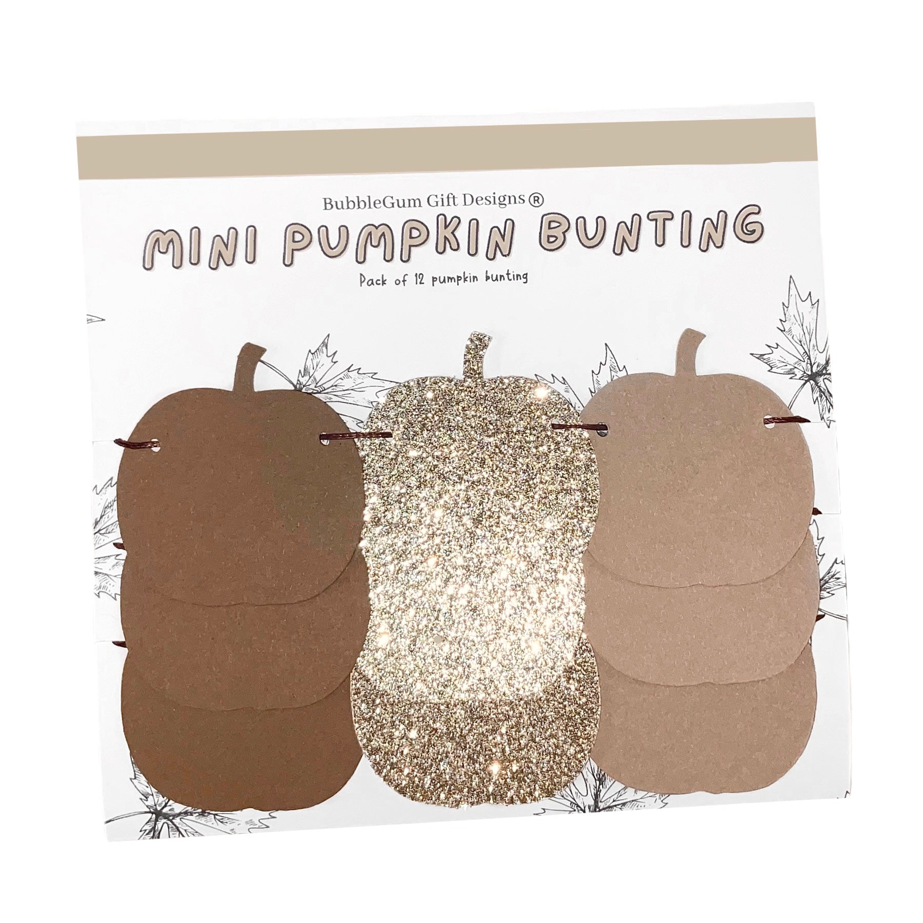 mini pumpkin fall garland