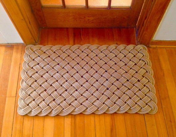 rope doormat at entryway