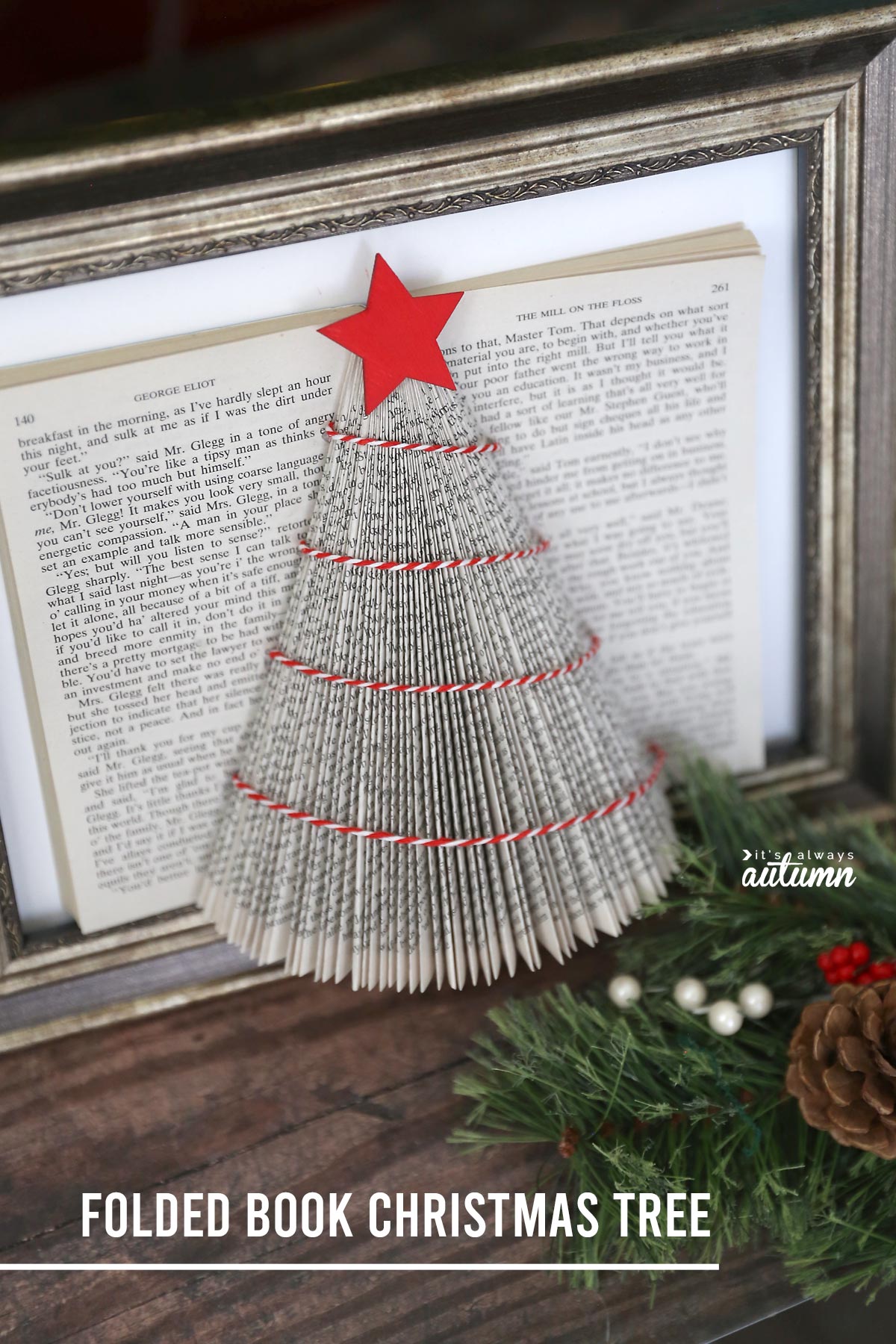 folded book tree