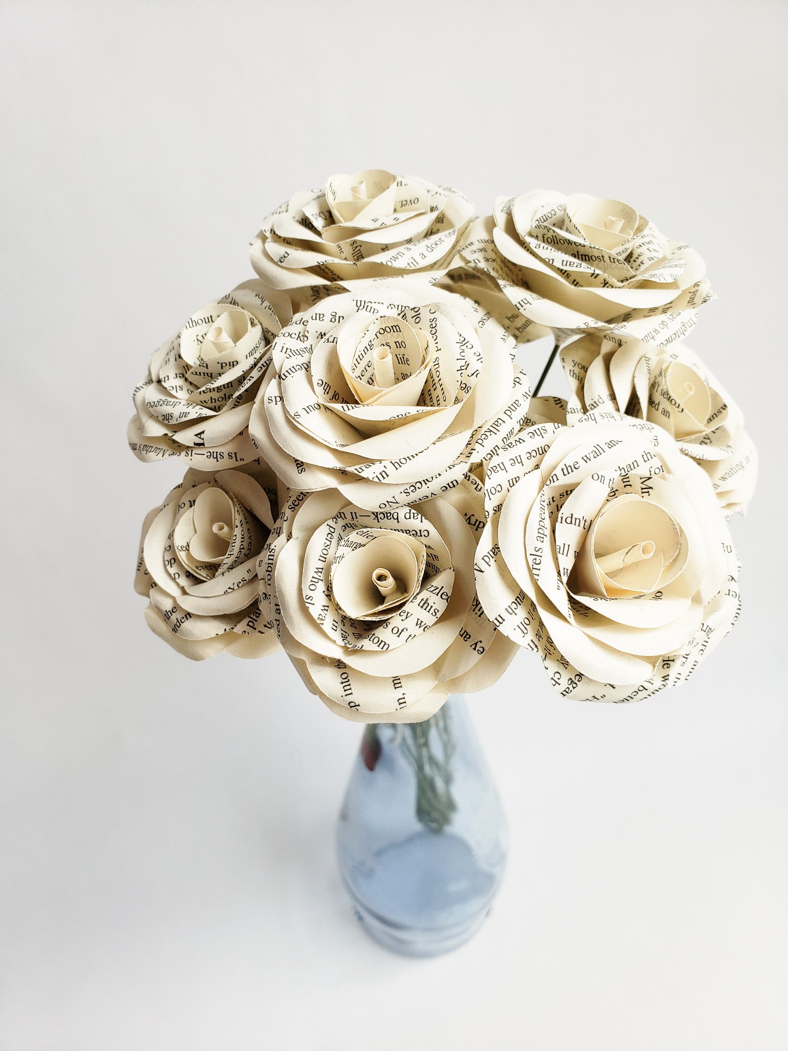 book page paper flower