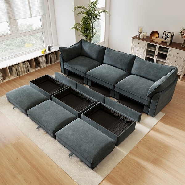 under sofa storage drawers living room