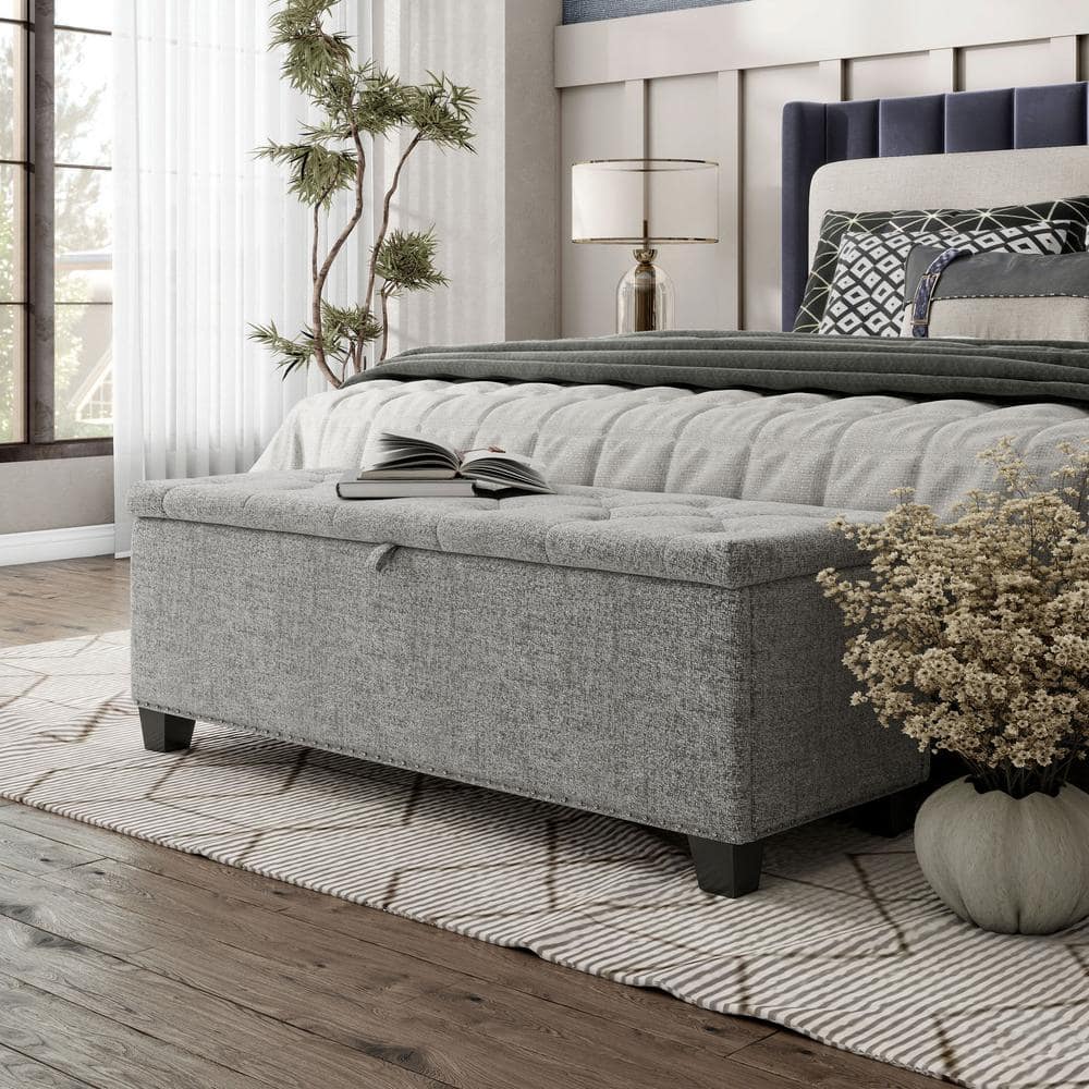 window seat storage chest living room