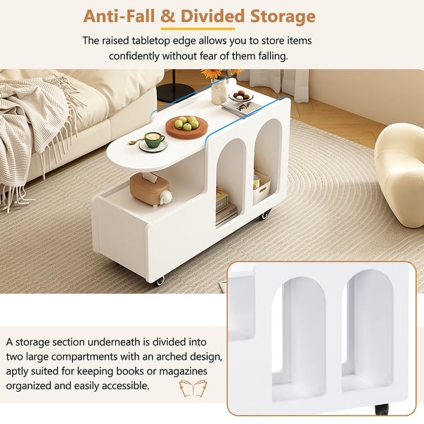 side table with divided drawer living room